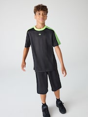 adidas Originals Black Jacquard Kids T-Shirt - Image 1 of 1
