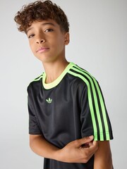adidas Originals Black Jacquard Kids T-Shirt - Image 3 of 5