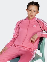adidas Originals Pink Adicolor SST Kids Track Top - Image 1 of 5