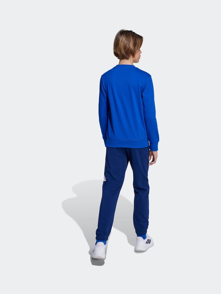 adidas Blue Essentials Kids Joggers Set - Image 2 of 4