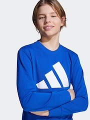 adidas Blue Essentials Kids Joggers Set - Image 4 of 4