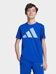 adidas Blue Essentials Kids T-Shirt - Image 1 of 5