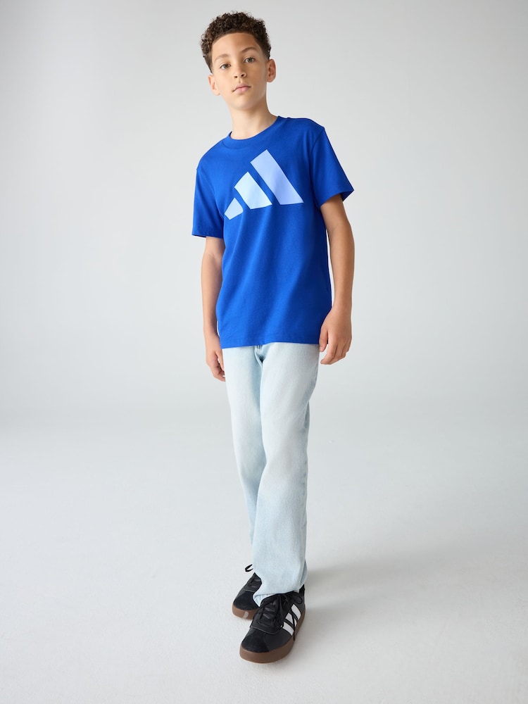 adidas Blue Essentials Kids T-Shirt - Image 3 of 3