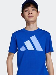 adidas Blue Essentials Kids T-Shirt - Image 4 of 5