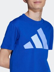 adidas Blue Essentials Kids T-Shirt - Image 5 of 5