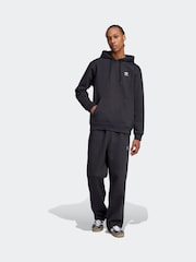 adidas Originals Black Trefoil Essentials Open Hem Joggers - Image 3 of 6