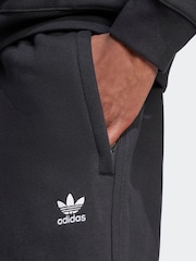 adidas Originals Black Trefoil Essentials Open Hem Joggers - Image 5 of 6