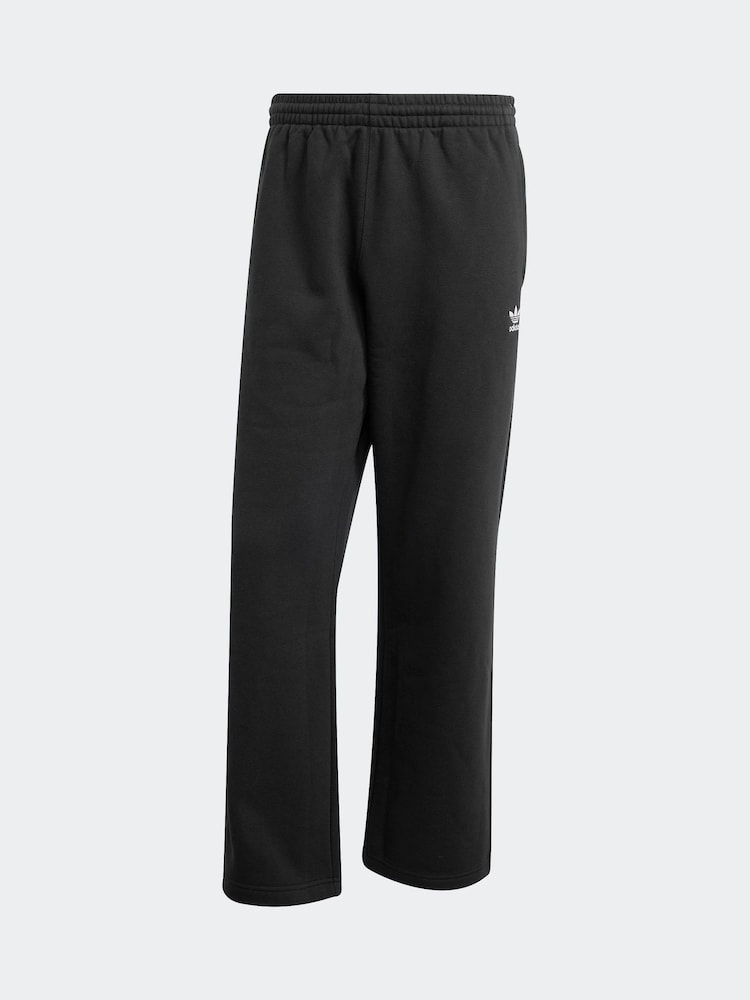 adidas Originals Black Trefoil Essentials Open Hem Joggers - Image 6 of 6