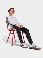 adidas Black 3-Stripes Joggers Kids - Image 4 of 6