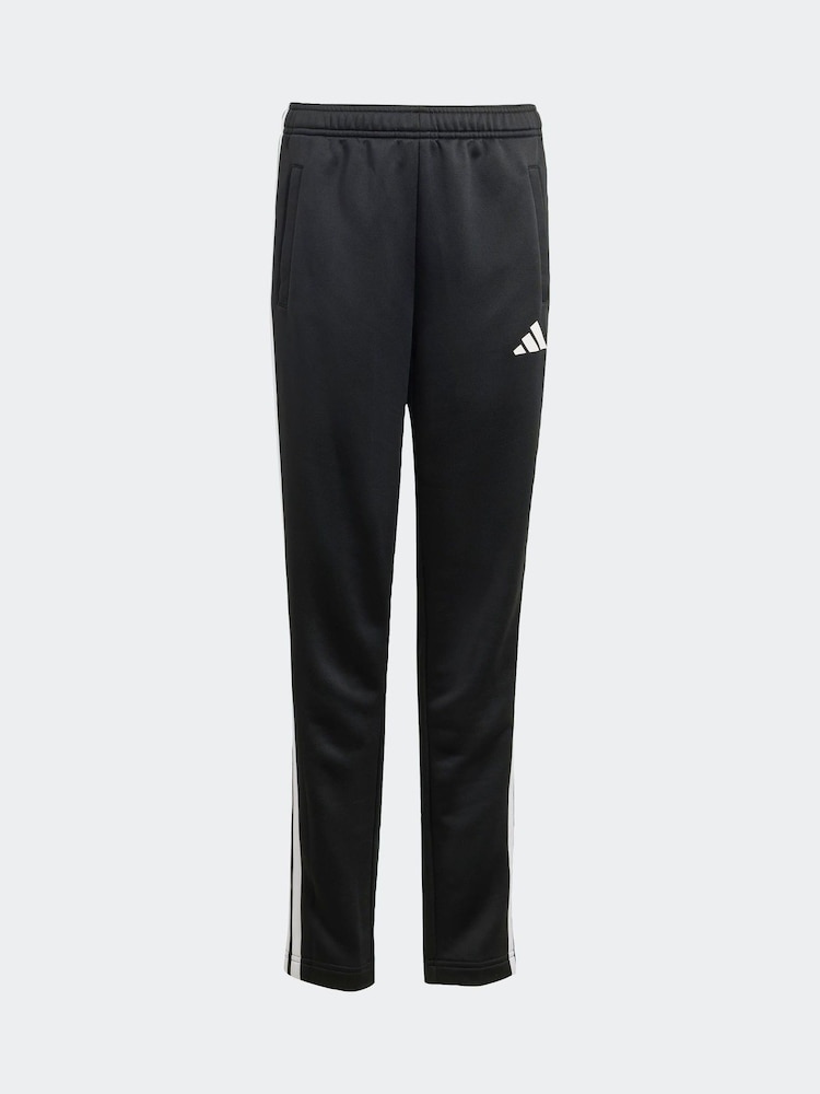 adidas Black 3-Stripes Joggers Kids - Image 6 of 6