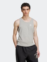 adidas Originals Grey Trefoil Essentials Tank Top - Image 1 of 5