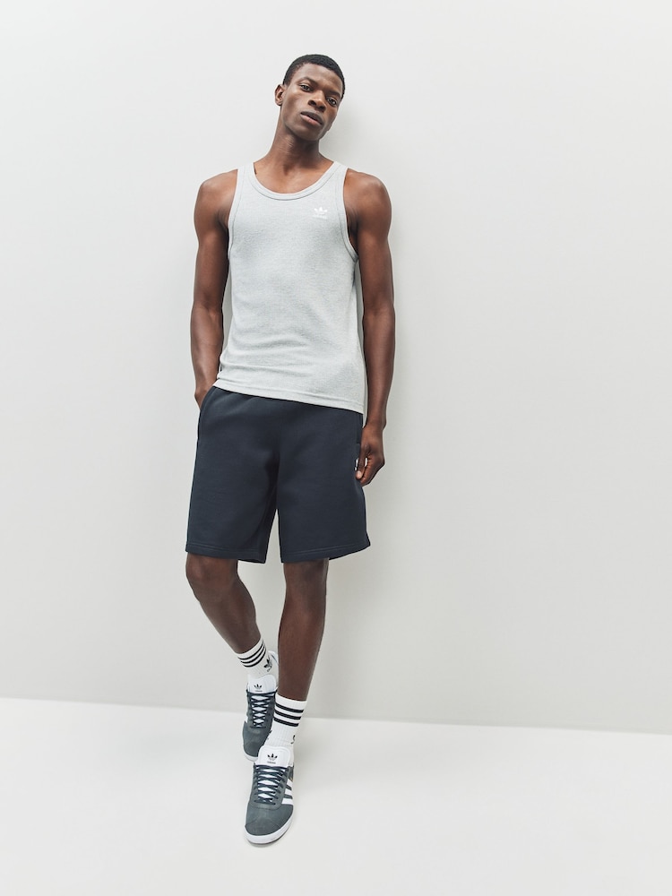 adidas Originals Grey Trefoil Essentials Tank Top - Image 2 of 4 adidas Originals Grey Trefoil Essentials Tank Top - Image 2 of 4
