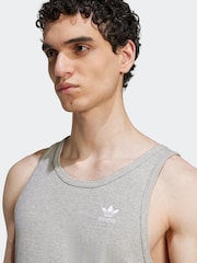 adidas Originals Grey Trefoil Essentials Tank Top - Image 4 of 5
