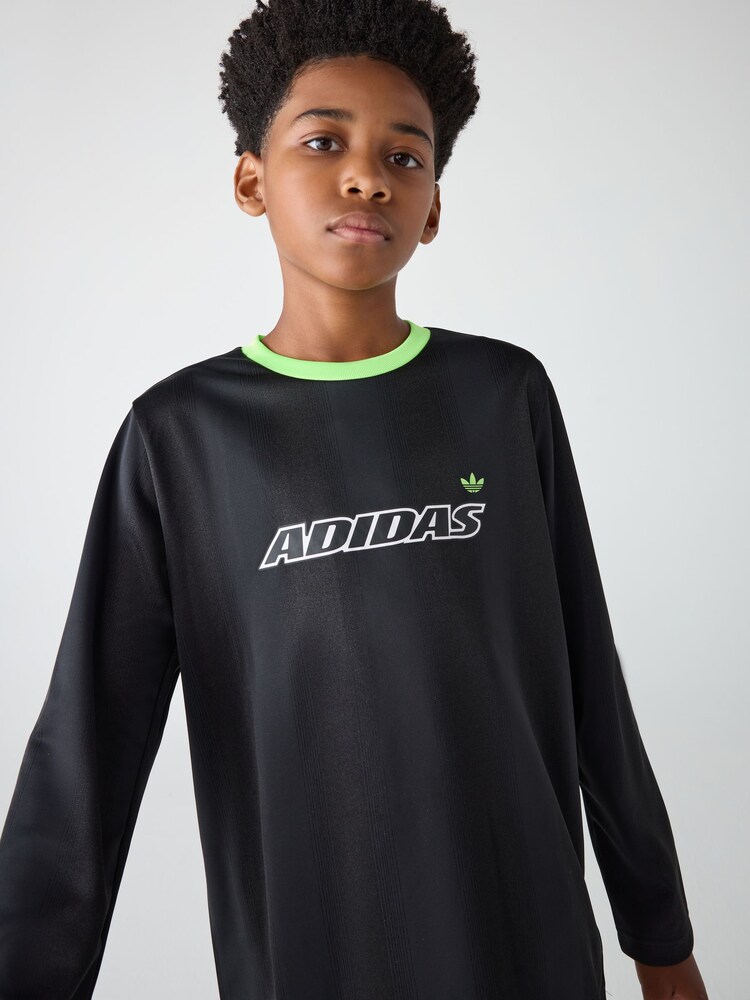 adidas Originals Black Long Sleeve Kids Top - Image 1 of 6 adidas Originals Black Long Sleeve Kids Top - Image 1 of 6