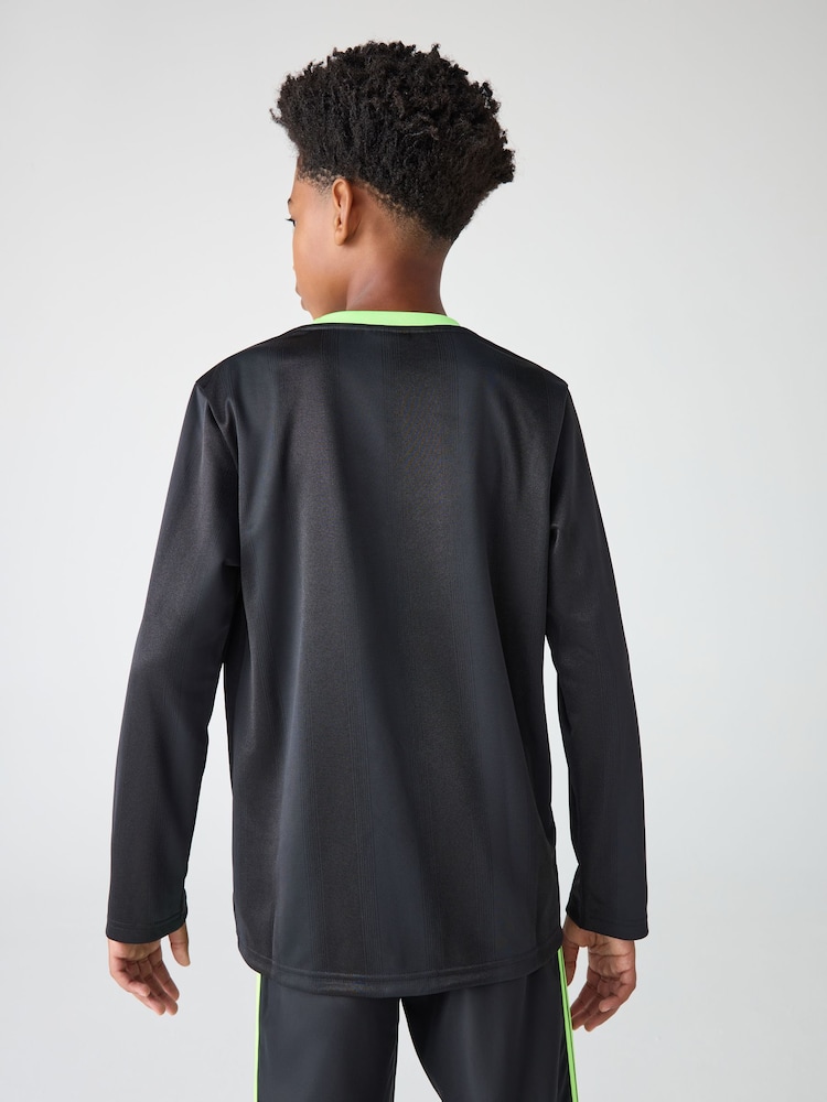 adidas Originals Black Long Sleeve Kids Top - Image 2 of 6