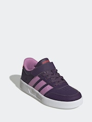 adidas Purple/Lilac Breaknet 3.0 Elastic Lace Kids Trainers - Image 3 of 9