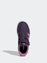 adidas Purple/Lilac Breaknet 3.0 Elastic Lace Kids Trainers - Image 6 of 9