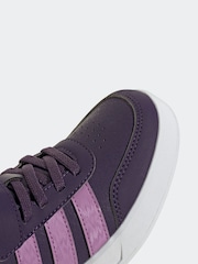 adidas Purple/Lilac Breaknet 3.0 Elastic Lace Kids Trainers - Image 8 of 9