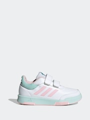 adidas White Tensaur Hook and Loop Kids Trainers - Image 1 of 9