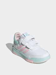adidas White Tensaur Hook and Loop Kids Trainers - Image 3 of 9