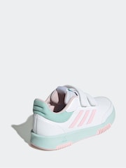 adidas White Tensaur Hook and Loop Kids Trainers - Image 4 of 9