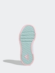 adidas White Tensaur Hook and Loop Kids Trainers - Image 7 of 9