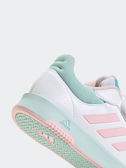 adidas White Tensaur Hook and Loop Kids Trainers - Image 8 of 9