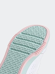 adidas White Tensaur Hook and Loop Kids Trainers - Image 9 of 9