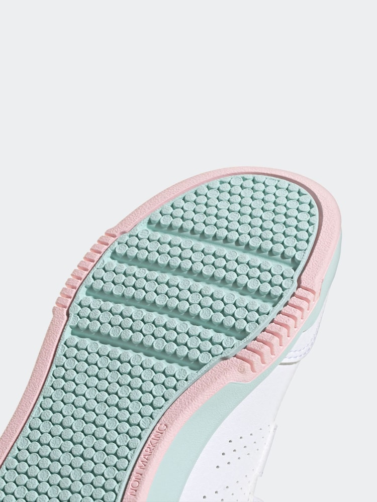 adidas White Tensaur Hook and Loop Kids Trainers - Image 9 of 9