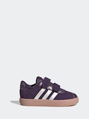 adidas Purple VL Court 3.0 Trainers - Image 1 of 9