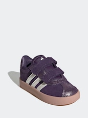 adidas Purple VL Court 3.0 Trainers - Image 3 of 9