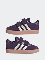 adidas Purple VL Court 3.0 Trainers - Image 5 of 9