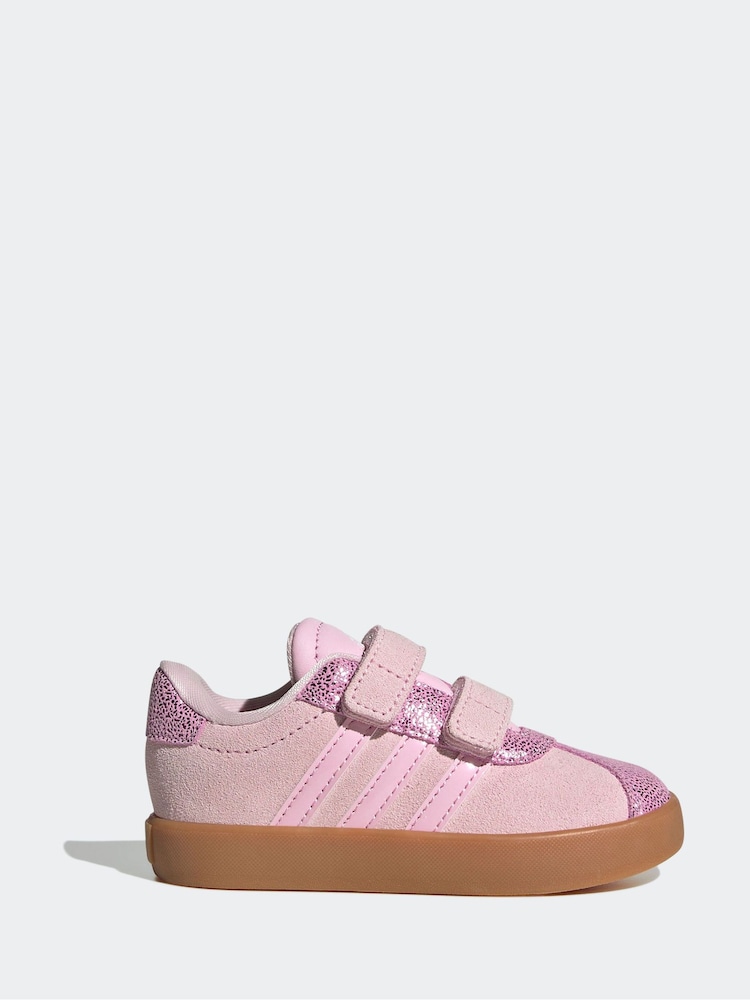 adidas Pink VL Court 3.0 Trainers - Image 1 of 9