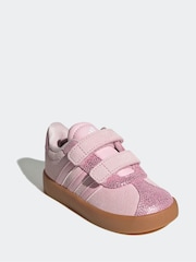adidas Pink VL Court 3.0 Trainers - Image 3 of 9