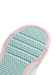 adidas White White/Pink Tensaur Sport Hook and Loop Trainers - Image 6 of 9