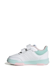 adidas White White/Pink Tensaur Sport Hook and Loop Trainers - Image 8 of 9
