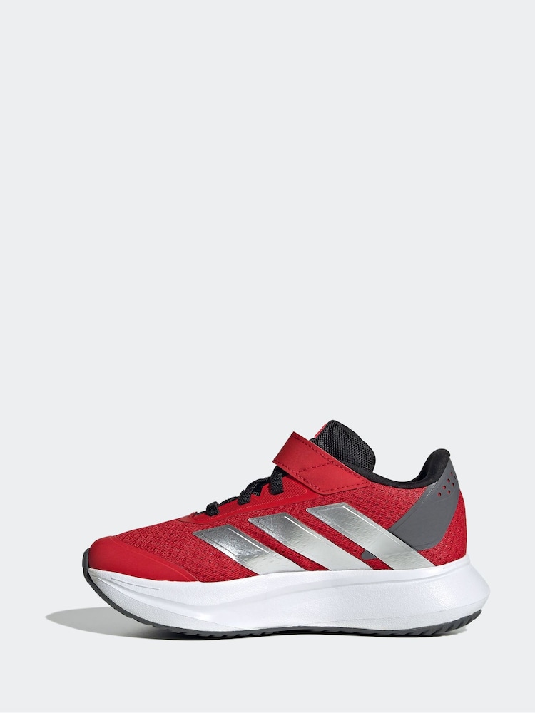 adidas Red Duramo SL Hook and Loop Running Kids Trainers - Image 2 of 9