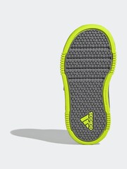 adidas White/Green/Grey Tensaur Hook and Loop Infant Trainers - Image 7 of 9