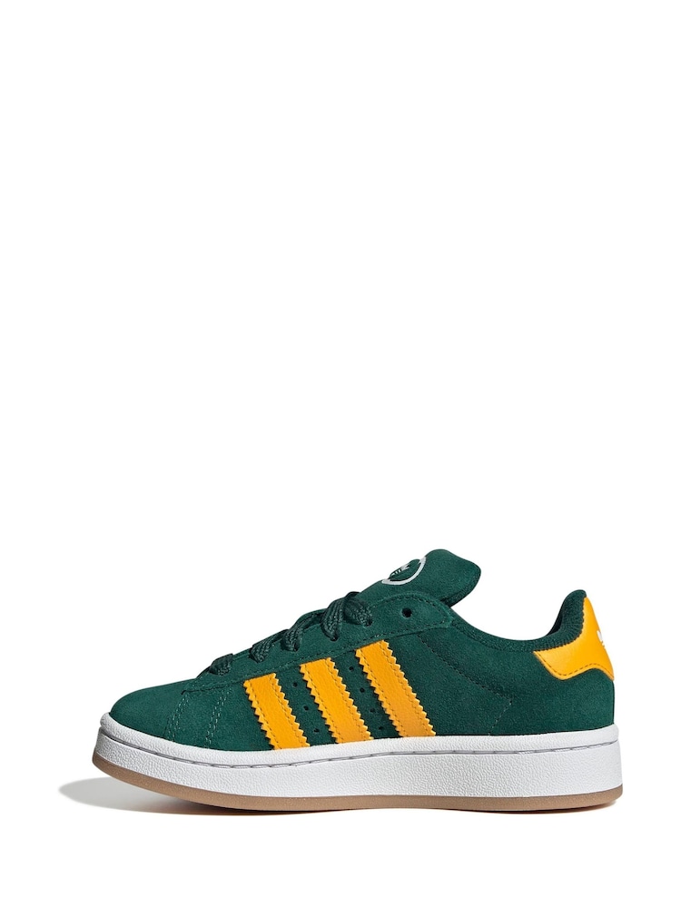 adidas Originals Green Campus Trainers - Image 2 of 9