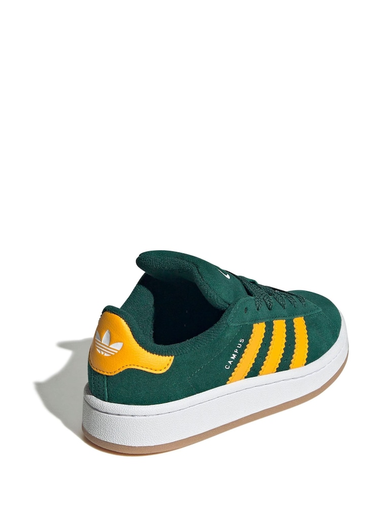 adidas Originals Green Campus 00s Elastic Lace Kids Trainers