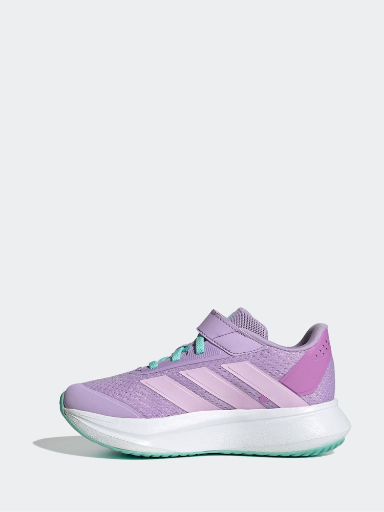 adidas Purple Duramo SL Hook and Loop Running Kids Trainers - Image 2 of 9
