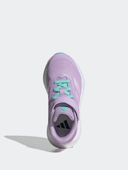 adidas Purple Duramo SL Hook and Loop Running Kids Trainers - Image 7 of 9