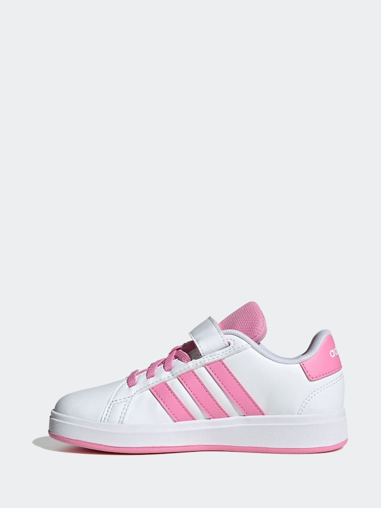 adidas White Grand Court 2.0 El C Trainers - Image 2 of 8