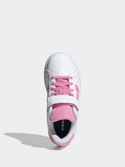 adidas White Grand Court 2.0 El C Trainers - Image 6 of 8