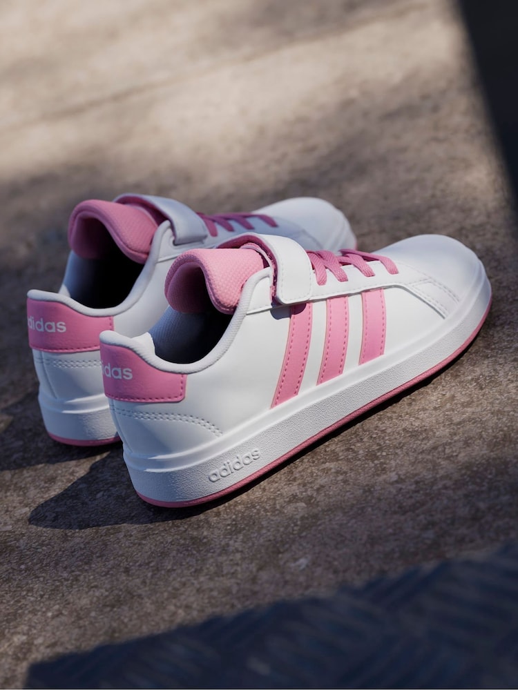 adidas gazelle silver green womens Adidas Grand Court 2.0 Youth Tennis Shoes main image 0