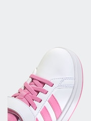 adidas White Grand Court 2.0 El C Trainers - Image 8 of 8