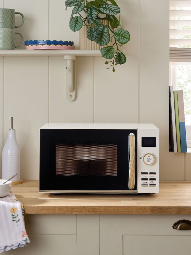 Cream Floral Malvern Microwave - Image 1 of 4 Cream Floral Malvern Microwave - Image 1 of 4