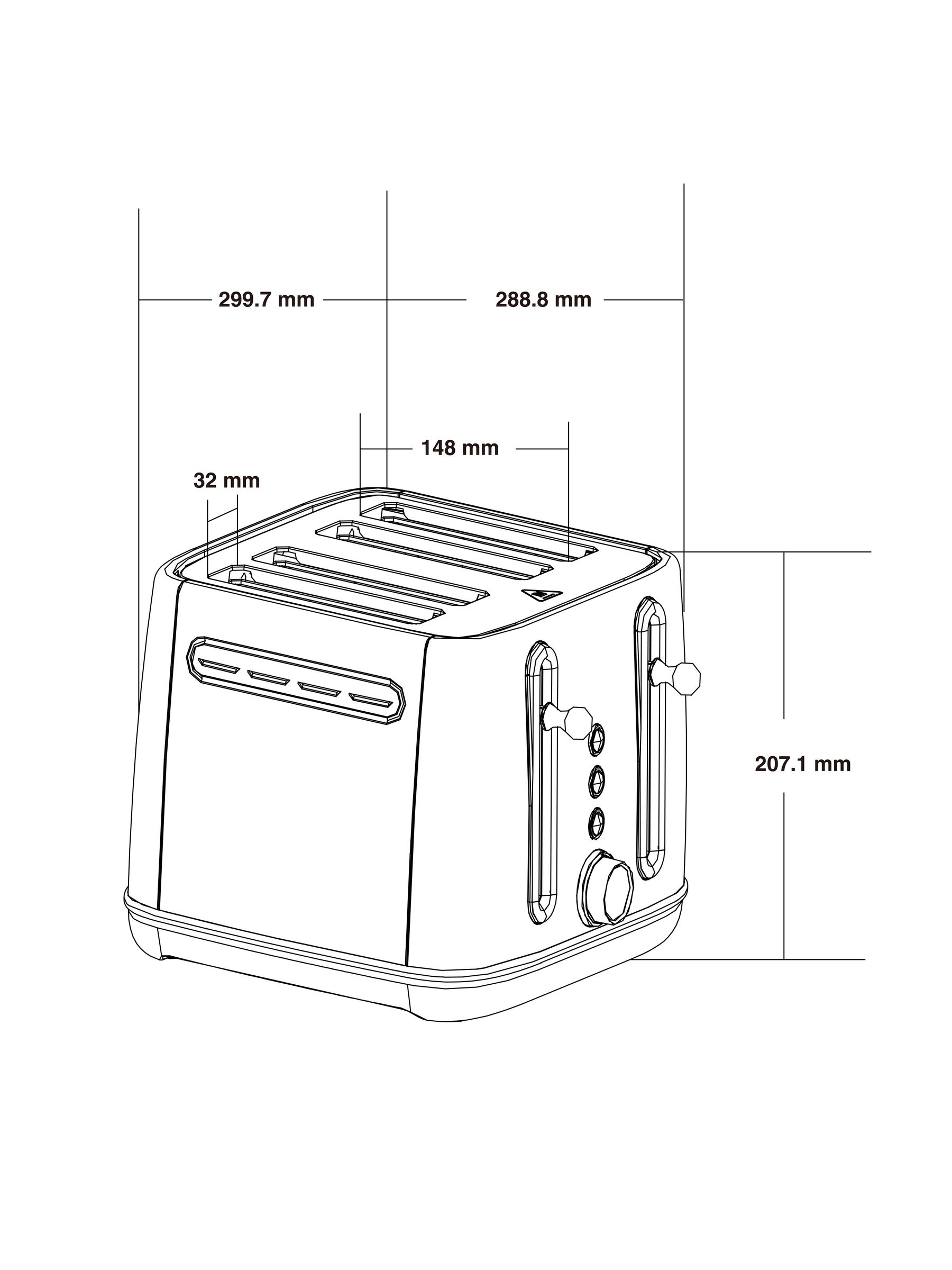 Buy Cream Hamish 4 Slice Malvern Toaster from the Next UK online shop