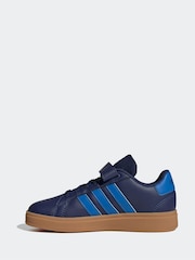 adidas Blue Grand Court 2.0 Easy On Kids Trainers - Image 2 of 9