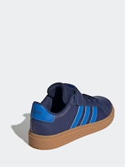 adidas Blue Grand Court 2.0 Easy On Kids Trainers - Image 4 of 9
